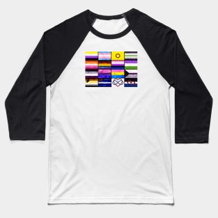 Pride Flag Collage Baseball T-Shirt